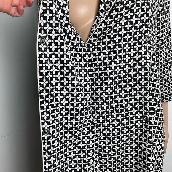 Top Shop Retro Geometric Print Belted Wrap Mini Dress - Picture 8 of 12